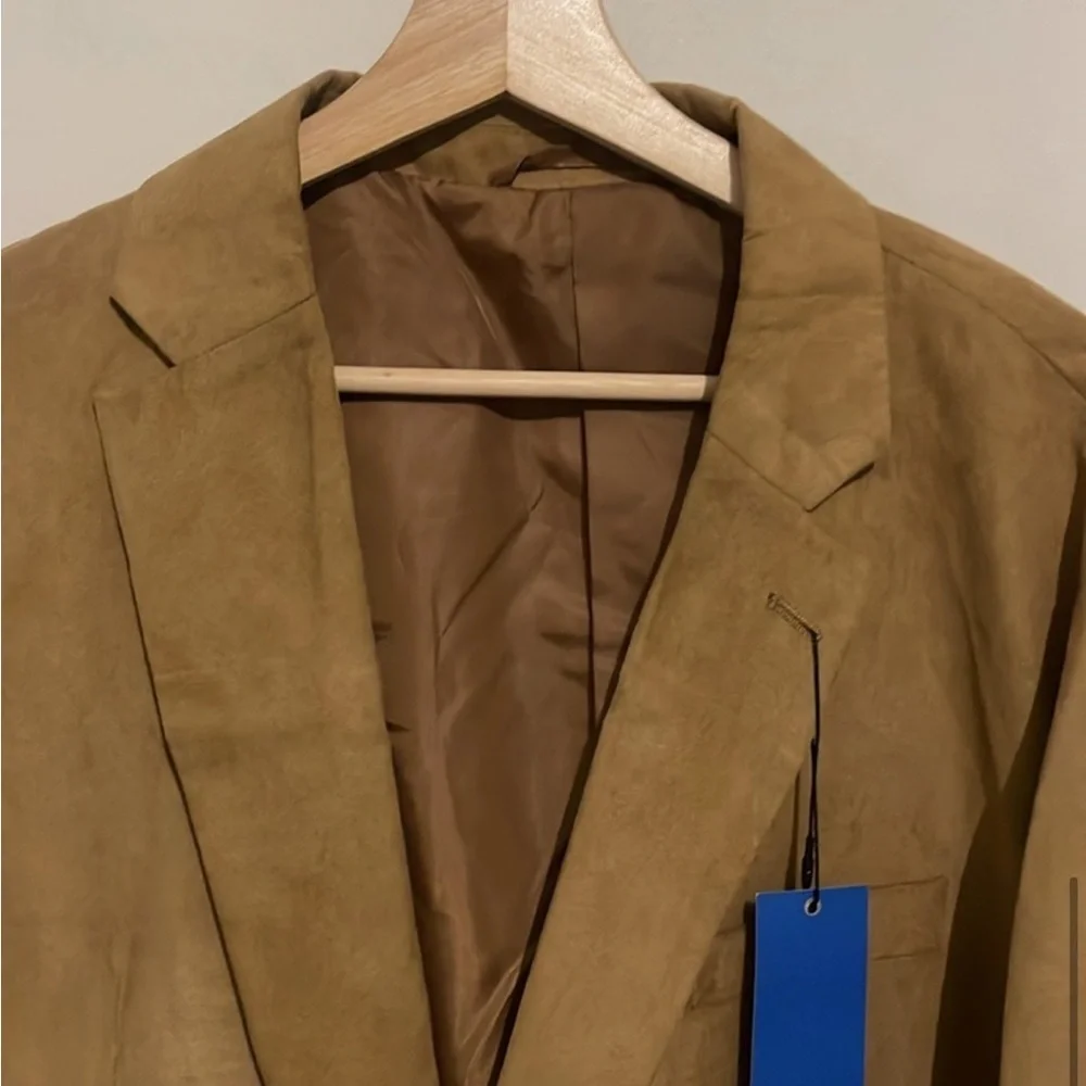 Vince Camuto Men’s Blake Camel Faux Suede Sport Coat NWT Size XL